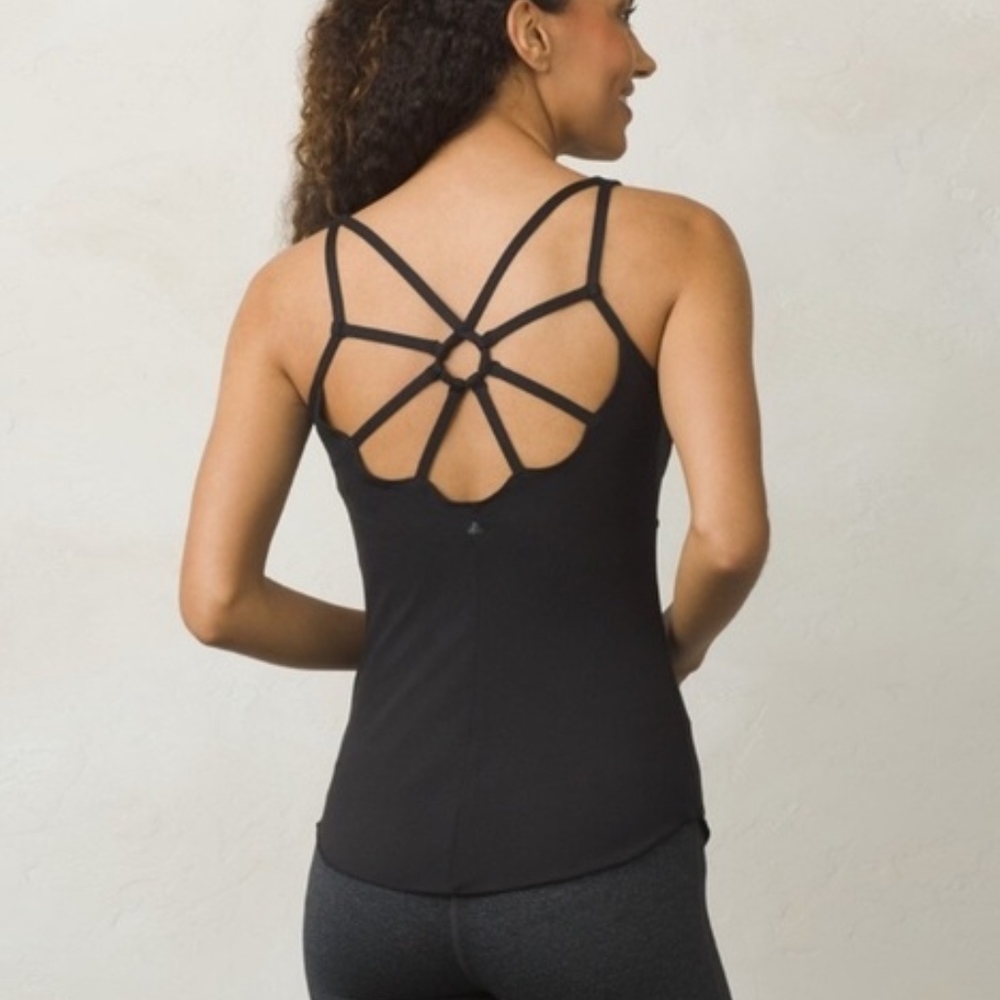 PrAna Dreaming Strappy Top - Black - Size XS